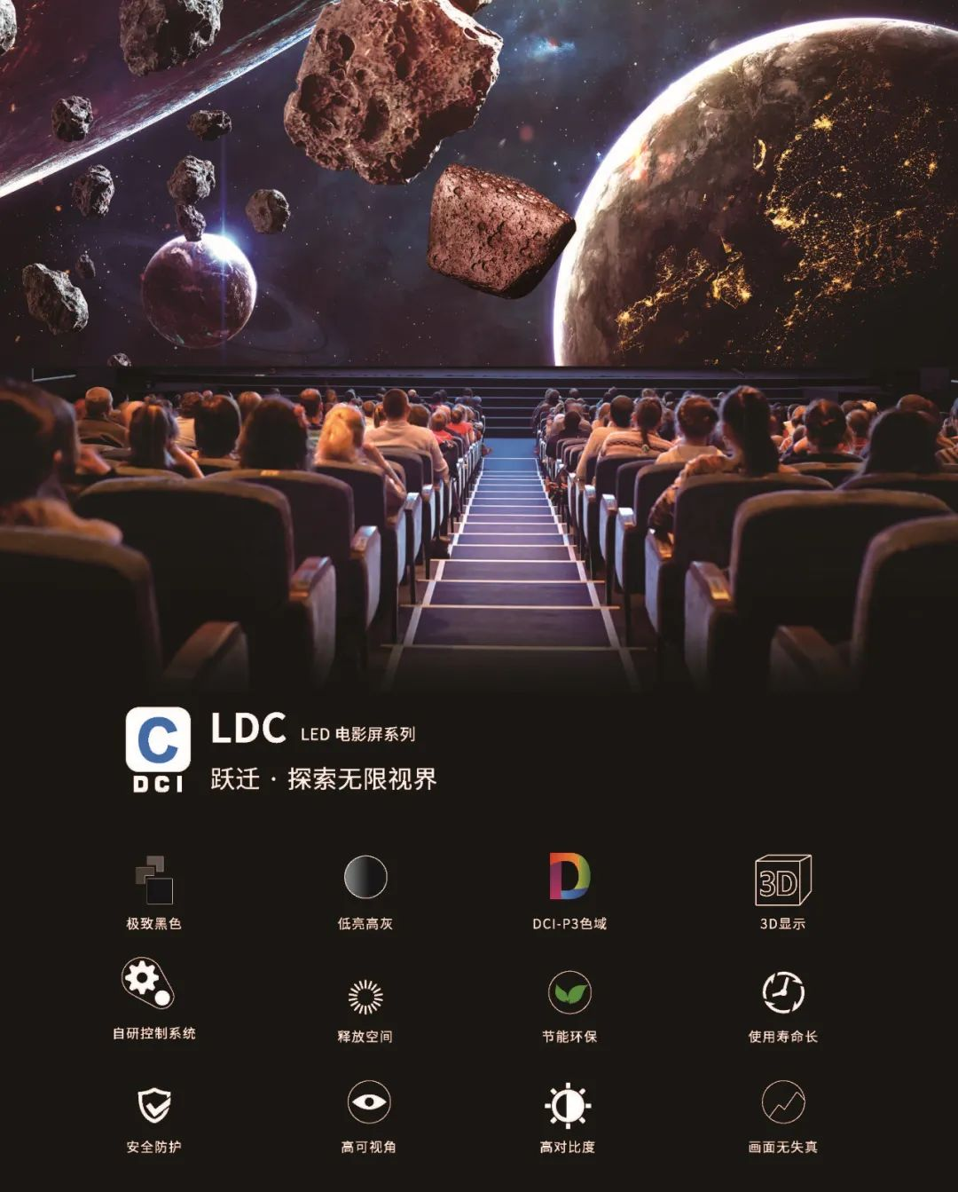 “自研+合作”全面开花，xkty.com星空成业内LED电影屏通过DCI认证最多企业