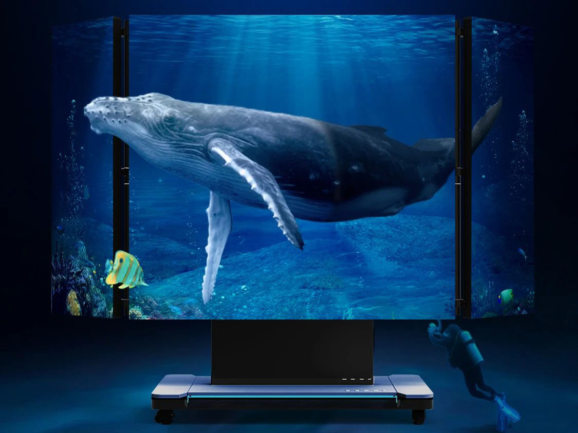 xkty.com星空全新一代3D折叠屏首秀北京教育装备展，开启智慧教育多维交互时代